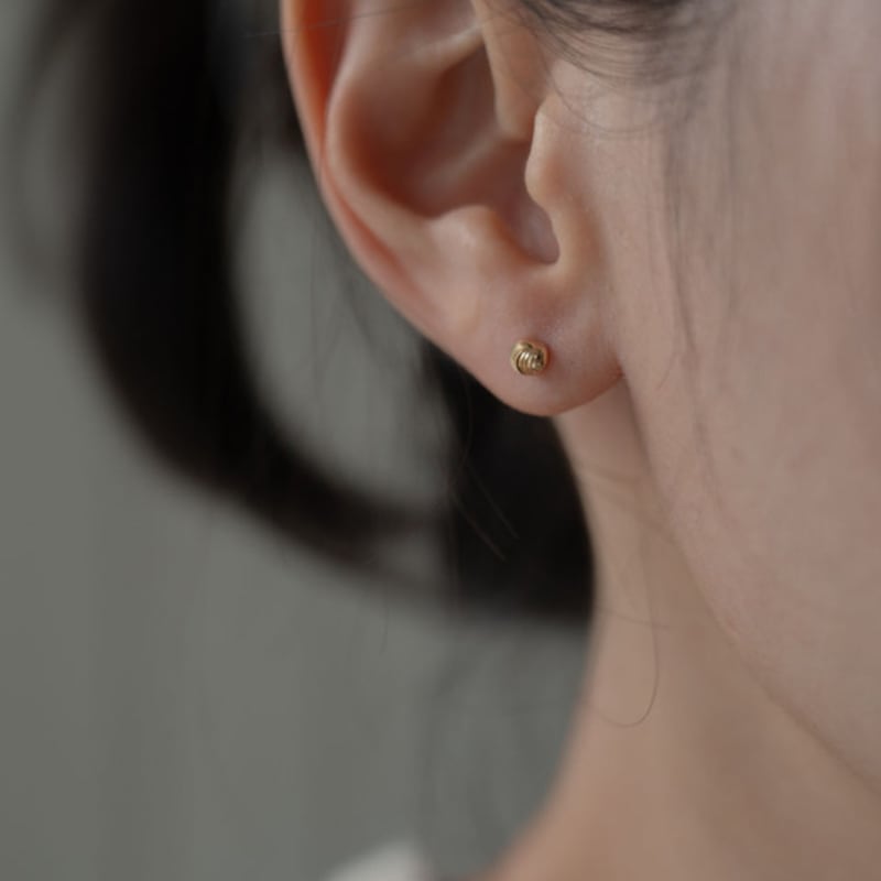 Youngglow 14k Texture Ball Piercing (2type)