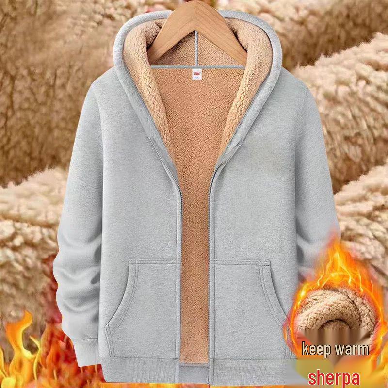 Men's Trendy Winter Lambswool Fleece Hoodie