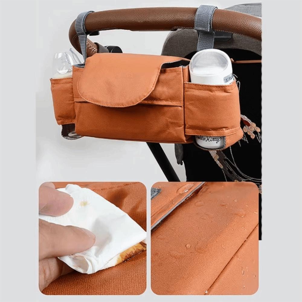 Large Capacity Stroller Hanging Bag Detachable Design Stroller Cup Holder  Casual Use