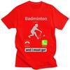 T-shirt da Badminton per Uomo Cotone Puro Magliette Regalo San Valentino T-shirt Manica Corta T-shirt alla Moda Abbigliamento