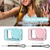 Silicone Protective Case For DJI Action 6 Full Body Cover Lens Cap Anti Loss Rope Silicone Rubber Protector Camera Accessories