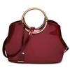 Glossy Patent Leather Women's Crossbody Handheld Shoulder Bag - European & American Style