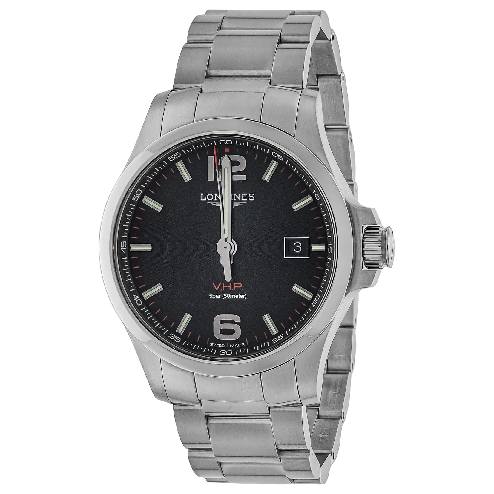 

Casual watch Conquest P Silver [Longines] V. H. L3.726.4.56.6 Men s [item] чорний