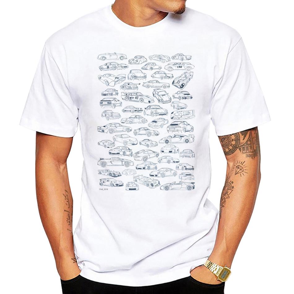 

Funny Race cars Lover TShirts Novelty Design 70 years of change Printed Casual Streetwear Hip Hop TShirt Tops 4XL