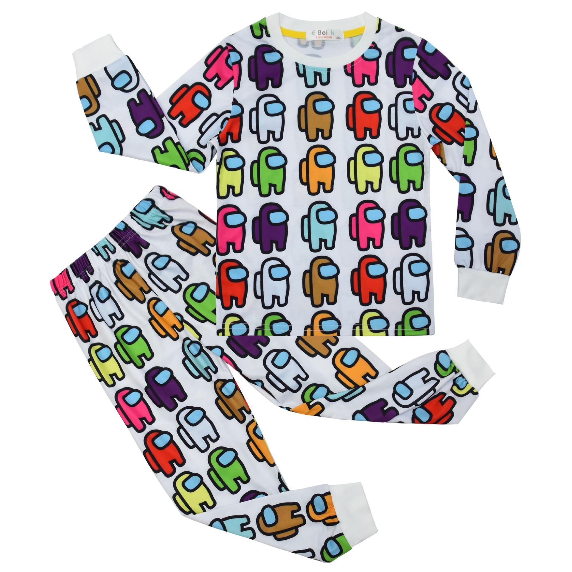 

Astronaut, Digital Printing, Middle-Aged And Older Children S Loungewear, Long-Sleeved Two-Piece Pajamas + Pants Set 567 150