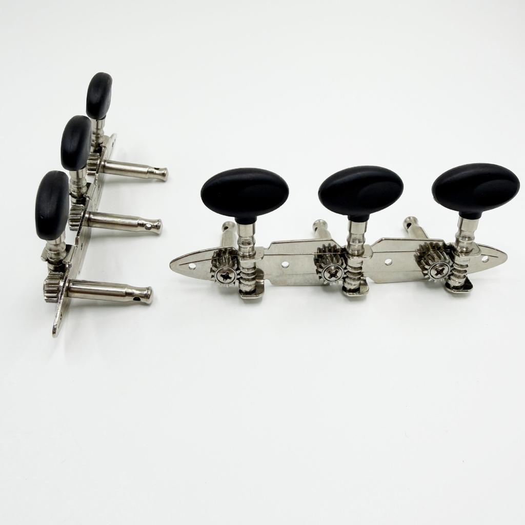 Classic Triplet Boat-Shaped Tailpiece String Pegs Acoustic Guitar Tuning Pegs String Winder String Winder for Classical Guitar Tuning Head Knobs