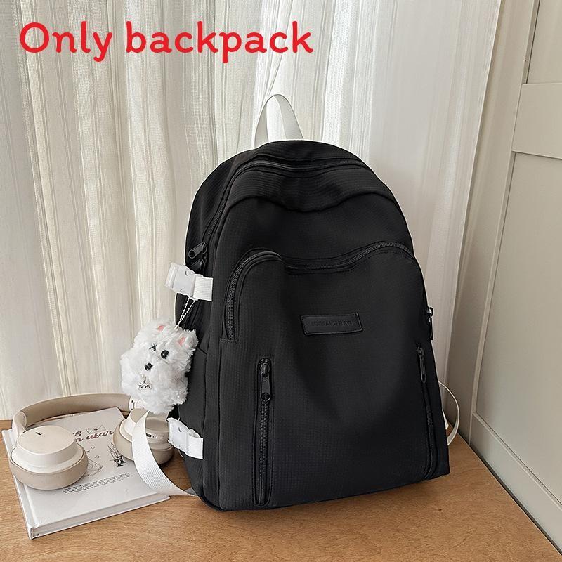 Fashion Capacity Big Backpack With Solid Color Design And Letter Decor For Daily