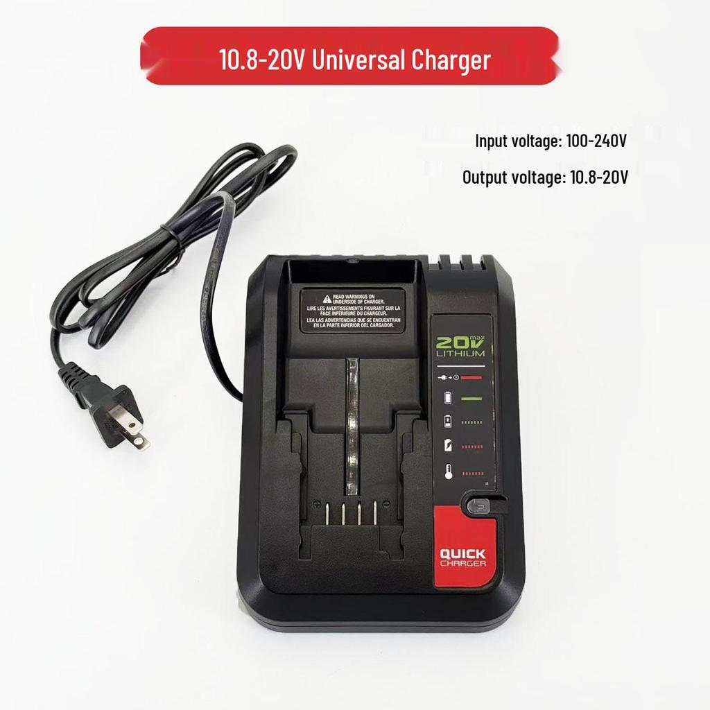 Compatible with Black & Decker 20V/18V High-Capacity Electric Drill Wrench Lithium Battery