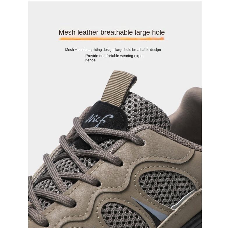 Zapatos de Verano para Hombre Cómodos Ligeros Superficie de Malla Transpirables Zapatos Casuales Zapatos de Senderismo de Moda