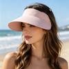 Sluneční klobouk Široký okraj Prázdná horní část Design Letní plážový klobouk Ochrana před sluncem Tenká látka Outdoorová sportovní čepice Pokrývka hlavy