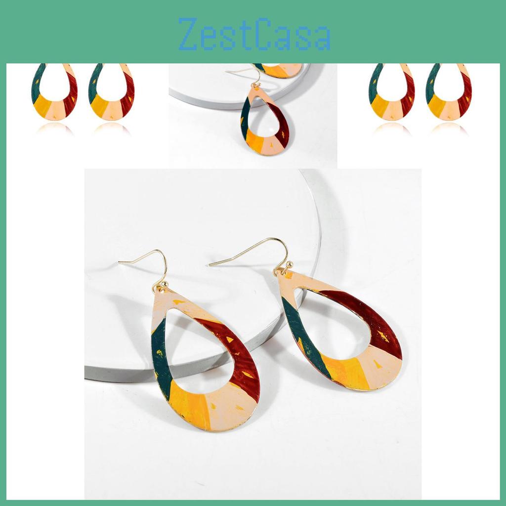 Trendy Graffiti Double-sided Alloy Earrings For Women Simple And Chic Urban Jewelry