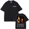 Rapper Niro OX7 Album Graphic T-shirt Unisex Women Hip Hop Fashion Pop Music T-shirts Male Casual Cotton Vintage T Shirt Streetwear