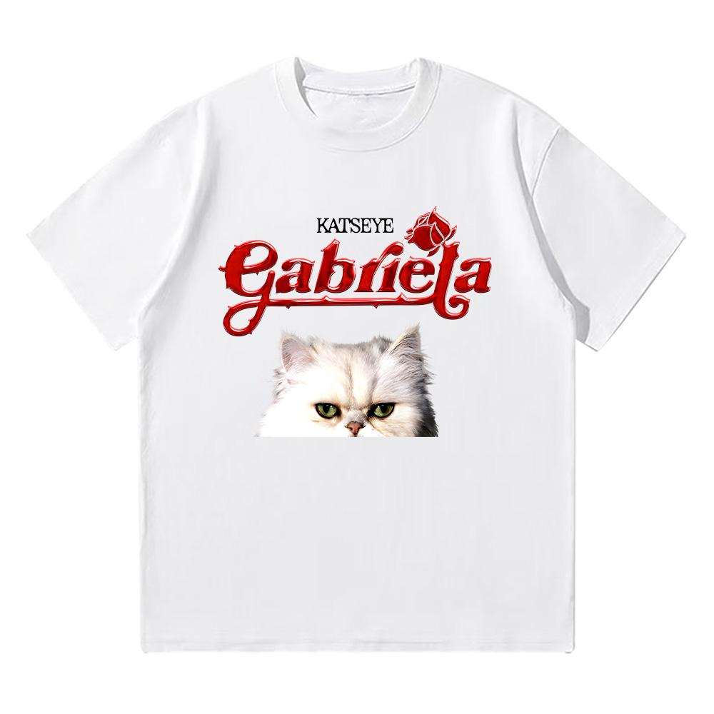 Katseye Gabriela 2025 New T Shirt Hip Hop Short Sleeve Kpop Women Streetwear High Quality Comfortable Tees T-shirts