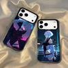 L-Lucy C-Кіберпанк Аніме Чохол для Телефону Для iPhone 17,16,15,14,13,12,11,X,8,7,Pro,Max,Plus,SE4,Air,Mini IMD Сірий Жорсткий Матовий