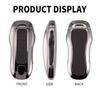 Porsche Key Case: Fits Cayenne, Macan, Panamera, 911, 718 Models with Metal and Leather Buckle