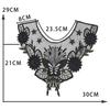 Black Embroidered Mesh Organza Front Collar Collar Sewing Lace Diy Decorative Dress Wedding Dress Accessories