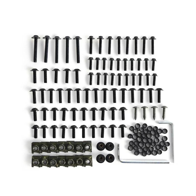 137Pcs Motorcycle Fairing Body Bolts Kit Fastener Clips Screw Nuts Aluminium For Kawasaki Suzuki Honda Yamaha  BMW Sportbikes