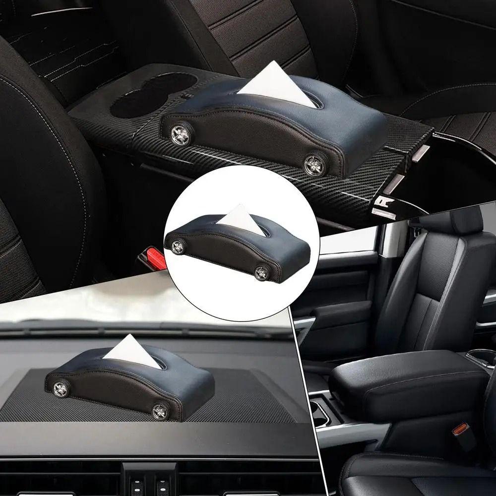 Simulated Tire Tissue Dispenser Creative Car Leather Tissue Organizer Auto Napkin Holder  Interior