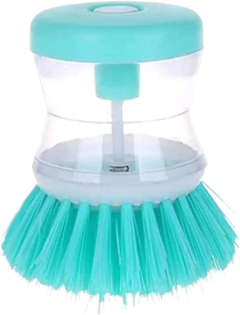 

Kitchen Dish & Pot Washing Brush with Soap Dispenser - Utensil Cleaning Tool for Household Kitchen зелений