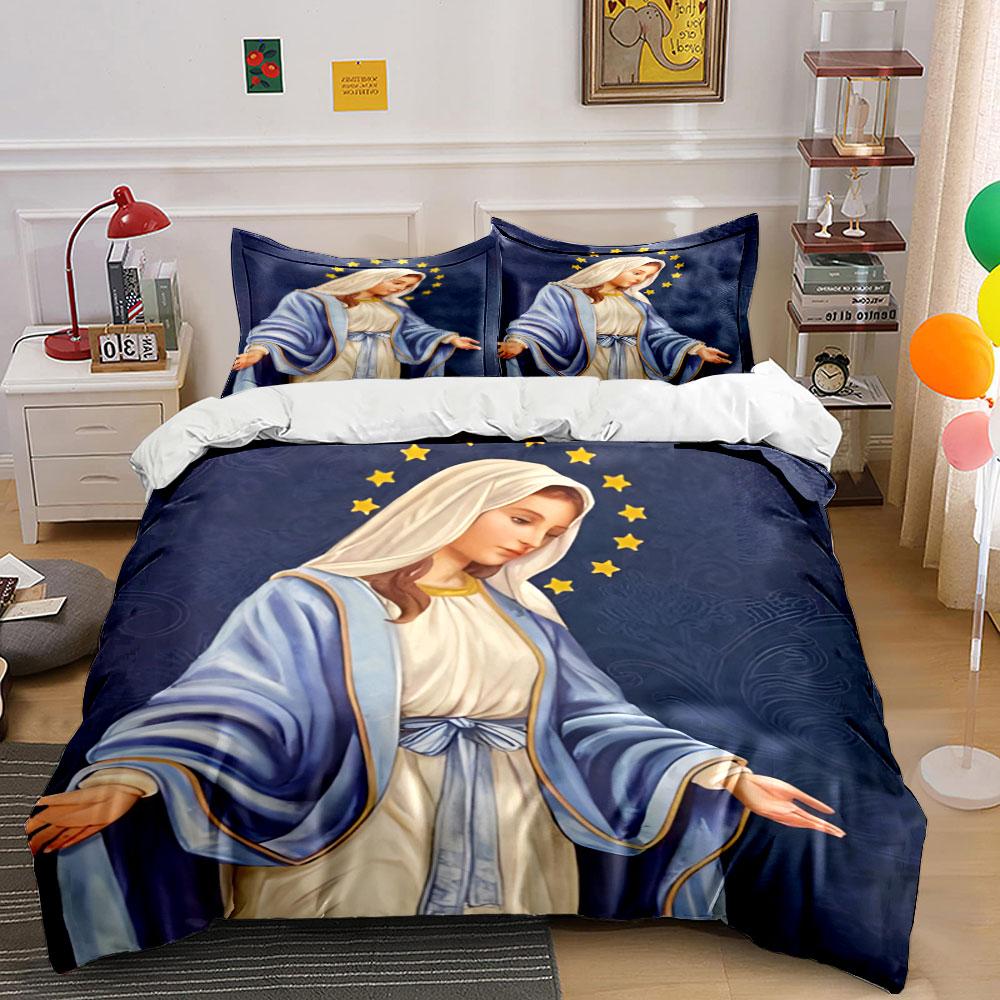 Religious Figure with Stars. Bedding Sets Duvet Cover Sets Duvet Covers Pillowcases(1 * Duvet Cover 2 * Pillowcases Without Duvet Insert)