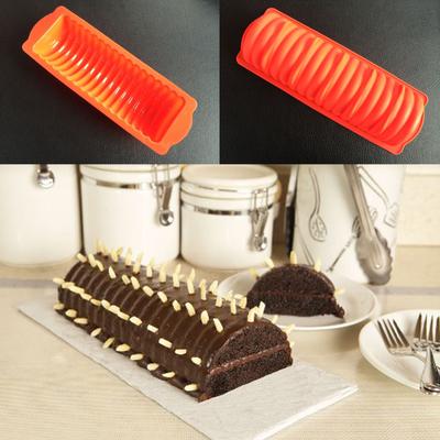 Silikonform DIY Zylinder Raupen Gugelhupf Mousse Brot Laib Backform Kuchen Gebäck Werkzeuge