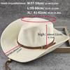 Women Summer Outdoor Foldable Beach Hats Big Size 62Cm Cowboy Hat Men Jazz Straw Hat Uv Sun Protection Travel Fashion Sun Hats