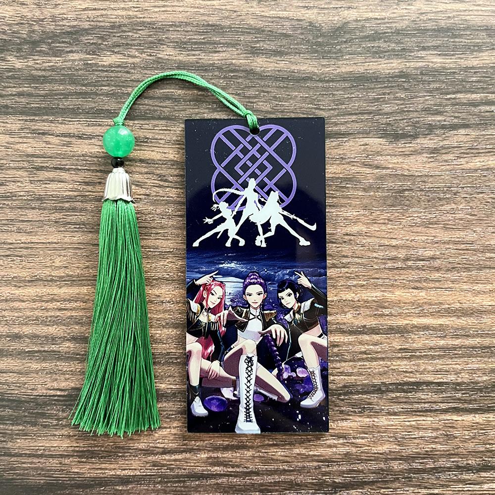 1/2/4 adet KPOP Şeytan Avcıları Saja Çocuklar Derpy Kaplan Akrilik Kitap Ayracı Püsküllü Kitap Klipsi Öğrenci Kırtasiye Okul Malzemesi