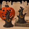 Halloween Decorations LED Ghost Lantern Candle Lights Stump Lanterns Holiday Ambience Ornaments Horror Decoration