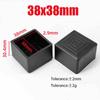 Black PVC Furniture Table Foot Tip Chairs Legs Pad Protector Cover Square/Round Caps Pipe Plug Lid Tube Hole Protection End Cap