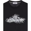 STONE ISLAND Ss23 Spring Summer Collection Solid Color Pique Effect Printed Short Sleeve T-Shirt Men T-Shirts Black 78152NS90-V0029