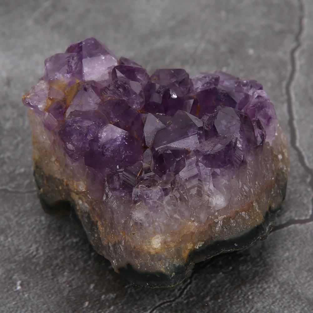 Unregelmäßiges natürliches Amethyst-Cluster-Ornament Kunsthandwerk für Steinsammlung Heimdekoration