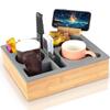 Car Home Wooden Storage Rack Fruit Water Cup Tray Multifunctional Living Room Organizer Bedroom Snack Drink Storage Stand Shelf
