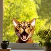 Cute Cartoon Animal Peeking Window Stickers, Creative Glass Window Decor for Festival  Home, Adorable Animal Clings