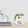 Haus Aufbewahrungsglas Silikonformen DIY Beton Guss Blumentopf Form Kerzenständer Verzierungsherstellungswerkzeug Leicht zu reinigen