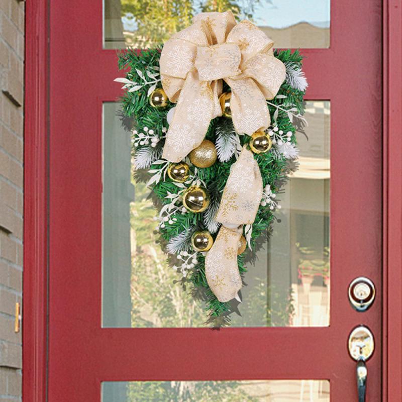 Haustürdekoration Hochwertige Materialien Wunderschön Feiertagsdekoration Simulierte Girlande Hat Viele Verwendungen Eleganter Kranz