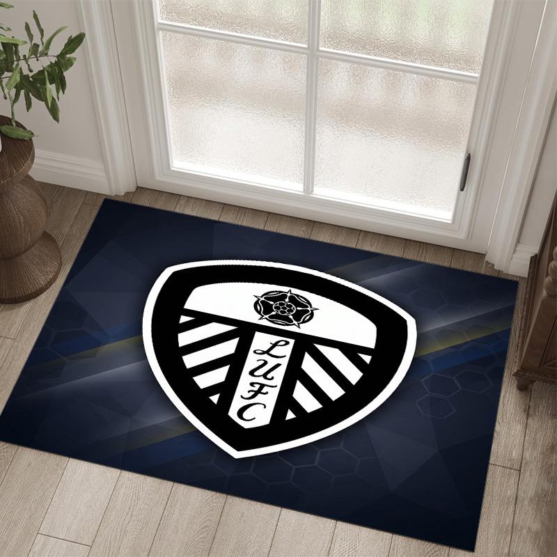 Tappeto in velluto di cristallo Design Leeds United Accogliente Non?Tappeto Stampato Antiscivolo per Camera da Letto Soggiorno Ingresso