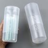Transparent makeup brush storage rack, extendable storage bucket, outdoor portable dust cover, transparent minimalist style