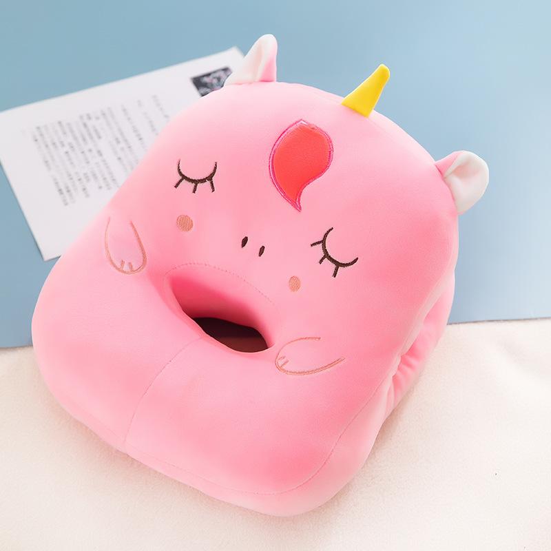 Nickerchenkissen, Dekokissen, Grundschüler können eingreifen, Sich auf das Kissen legen, Büro-Mittagspausenkissen, Kinder liegen auf dem Tisch-Artefakt