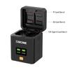 Dual USB C Camera Battery Charger for NP FZ100 PD Fast Charging LCD Display Compatible with Sony A9 II A7R V A7R IV A7S III A6600