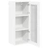 Wall Mounted Glass Cabinet LUCCA White 40 X 31 X 100 Cm Particleboard