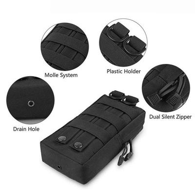 Torba Taktyczna Wojskowa Outdoor 600D Oxford EDC Molle Narzędzie Zamek Błyskawiczny Pas Akcesoria Trwała Saszetka Kamuflaż Myślistwo Airsoft
