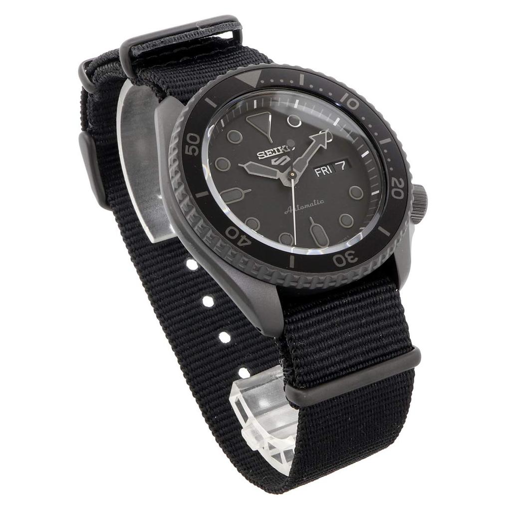 SEIKO 5 Sports SKX Street Style Automatic Mechanical Limited Distribution Model Men's Watch SEIKO FIVE SPORTS SRPD79 All Black