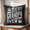 Best Grandparents Ever Cushion Cover Natural Linen Organic Fabric DoubleSided Printing Couch Pillow Covers Home Decor