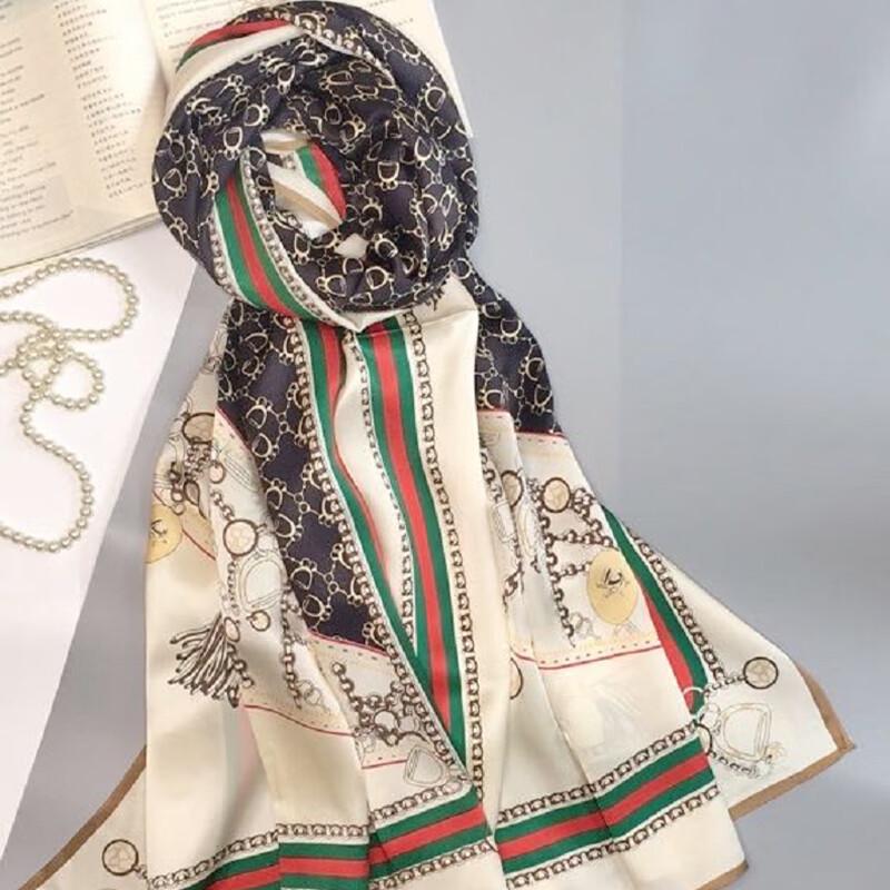 SILKUEEN Silk Long Scarf