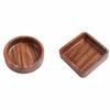 Natural Wooden Fruit Tray Japanese Style Dried Fruits Plates Stackable Tray  Restaurant