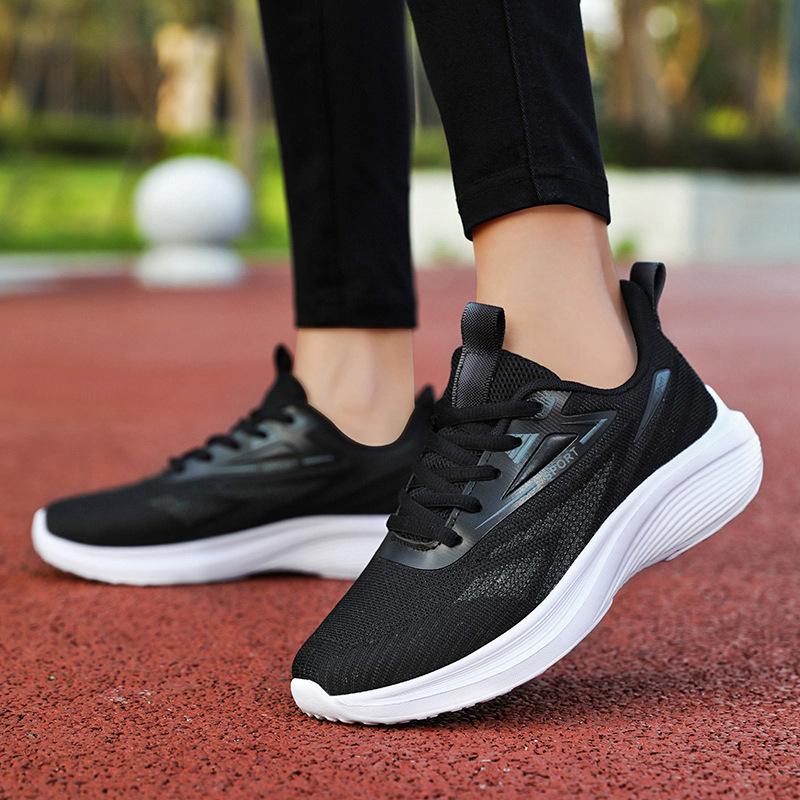 Shoes Women's Autumn New Women's Shoes Fly-woven Mesh Sneakers Breathable Casual Lightweight Soft-soled Running Shoes