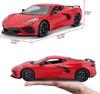 Maisto 2020 Chevrolet Corvette C8 Stingray Rot 1/18 Maßstab Modell Sonderedition 2020 Chevrolet Corvette C8 Stingray Die Cast Fackelrot Diecast-Auto