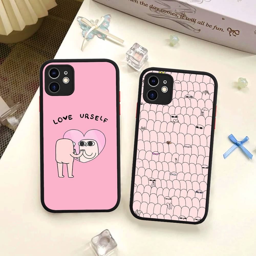Ketnipz Cartoon Phone Case For IPhone 16 15 14 11 12 13 Pro Max Plus 12 XS Max Back Cover Matte Case