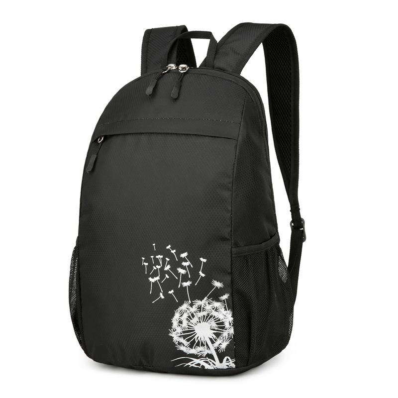 Foldable Pattern Dandelion Portable Childrens Schoolbag Backpack Bag Travel