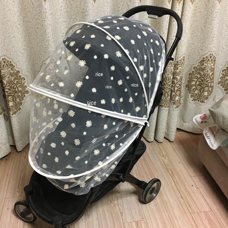 Baby Stroller Frame with Zipper & Embroidery Mosquito Net, Foldable & No Installation Needed.